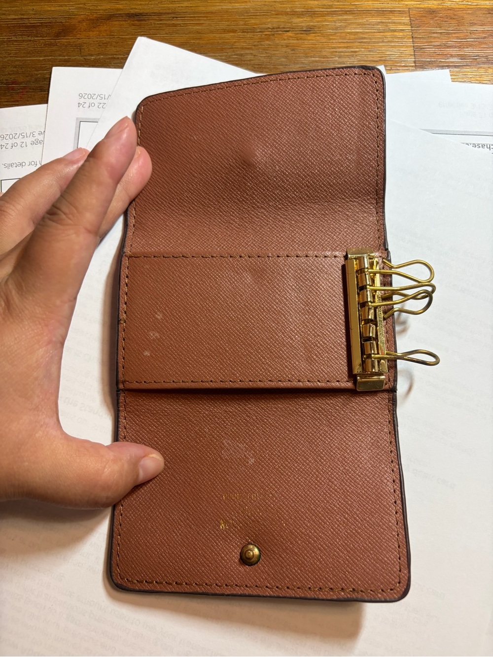 Monogram Key Pouch - Picture 3 of 4